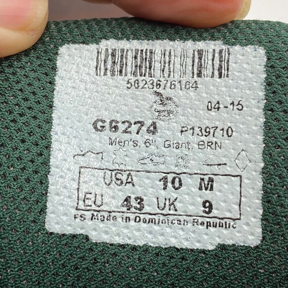 Georgia Giant Boots G6274 6" Brown Men's Size 10M - Picture 10 of 12